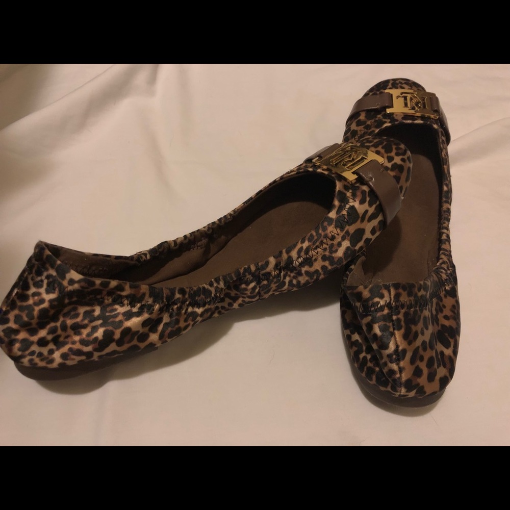 Ralph Lauren cheetah flats NWOT